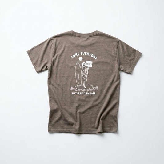 SURFS UP GIRL TEE - GRAY